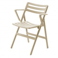 Folding Air Chair with Arms, beige